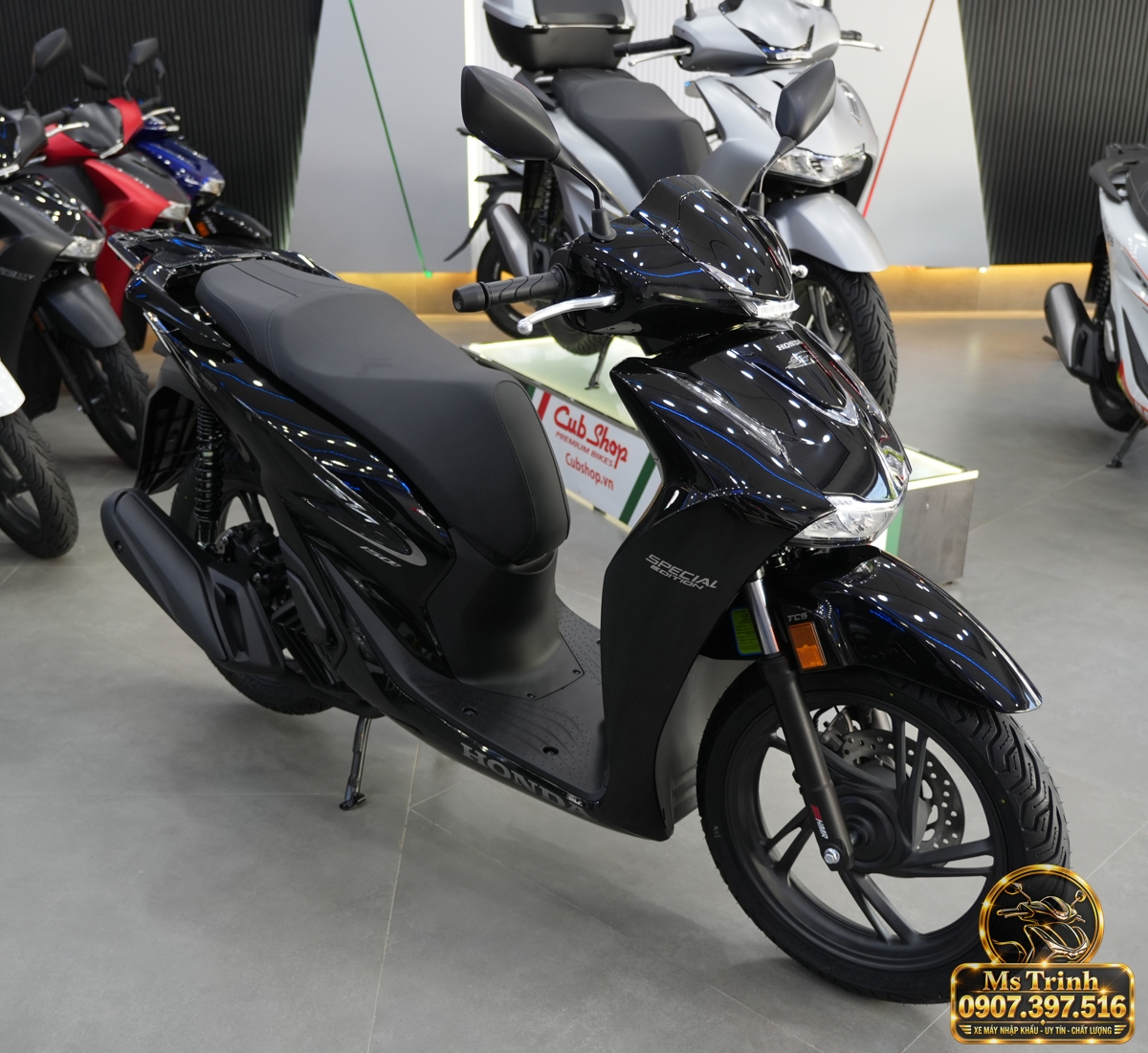 Honda SH150i Ý đen bóng 2027 tại An Giang - Sơn bóng lịch sự, tiện ích cho mỗi ngày
