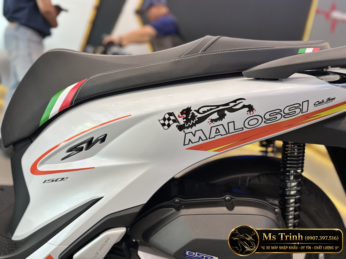 Honda SH150 Ý Malossi 2026 tại An Giang - Tem custom thể thao, dáng SH thanh lịch