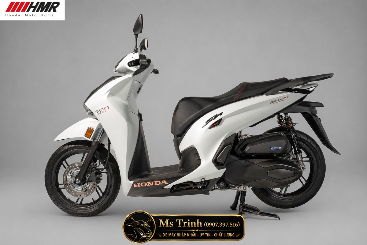 Honda SH350i nhập Ý 2026 tại An Giang - SH350i Sporty Trắng Nhám, Xám Bóng Đẳng Cấp Chuẩn Ý
