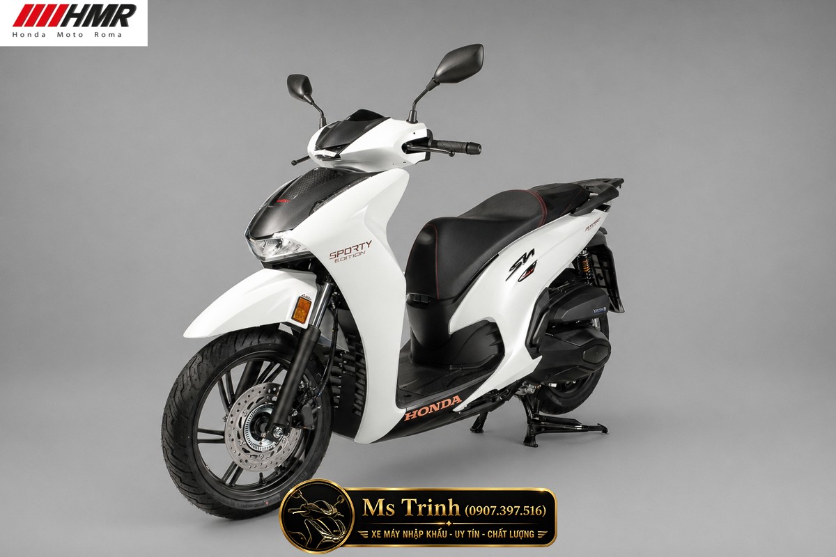 Honda SH350i nhập Ý 2026 tại An Giang - SH350i Sporty Trắng Nhám, Xám Bóng Đẳng Cấp Chuẩn Ý