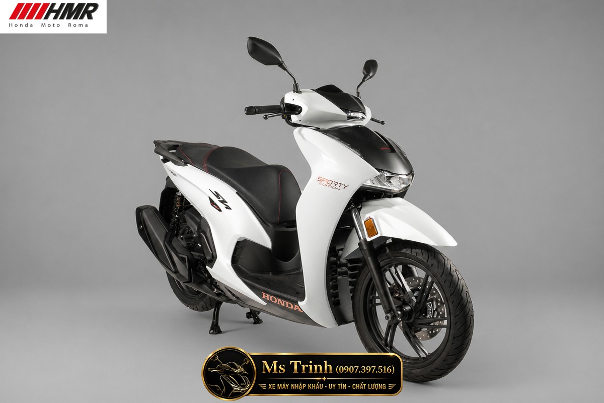 Honda SH350i nhập Ý 2026 tại An Giang - SH350i Sporty Trắng Nhám, Xám Bóng Đẳng Cấp Chuẩn Ý
