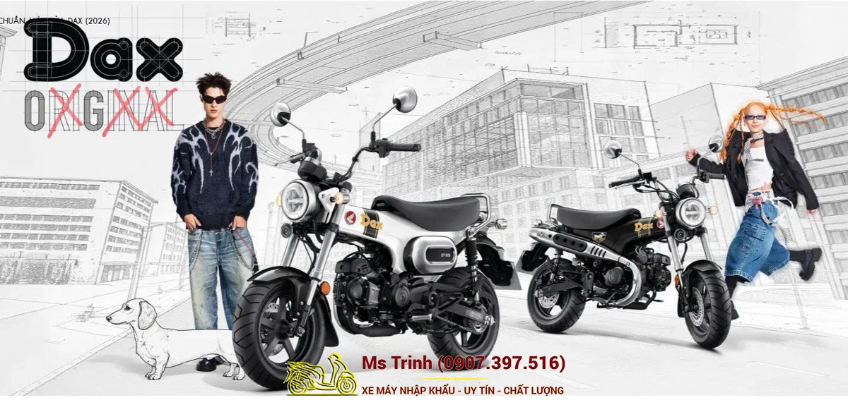Honda Dax ST125 2026 tại An Giang - Minibike huyền thoại khung T-Bone đầy cá tính
