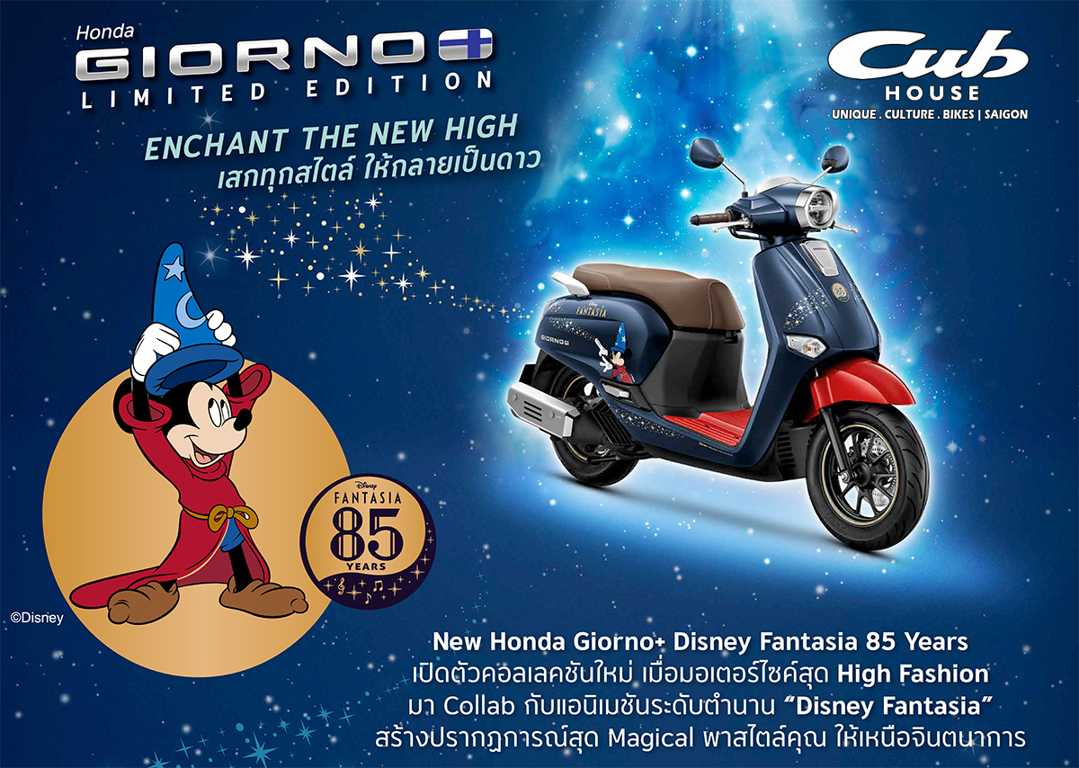Honda Giorno+ Disney Fantasia 85, Bản Giới Hạn 2.000 xe tại An Giang