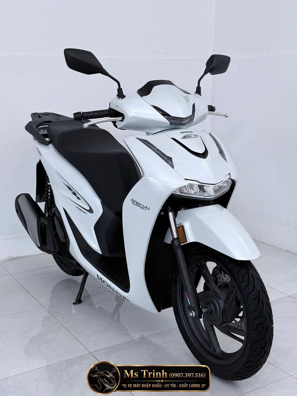 Honda SH150i Special Edition Standard nhập HMR Ý màu trắng tại An Giang: Giá trị nằm trong từng chi tiết nguyên bản