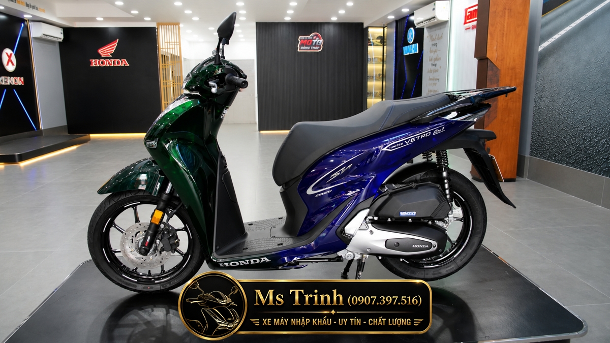 Honda SH150i Vetro Green - Sapphire tại An Giang: SH Ý Limited 200 xe