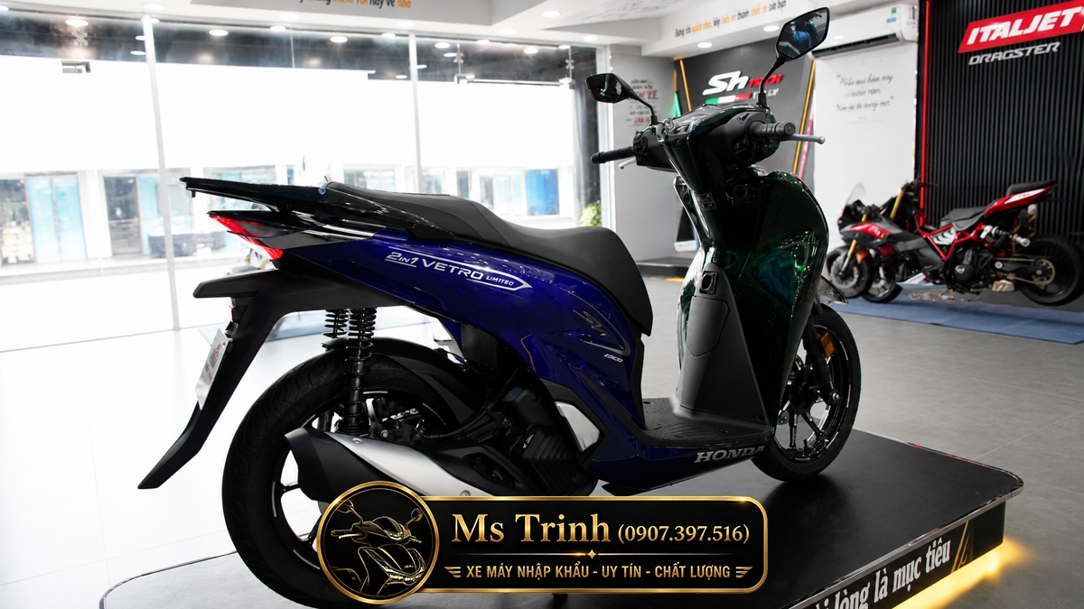 Honda SH150i Vetro Green - Sapphire tại An Giang: SH Ý Limited 200 xe