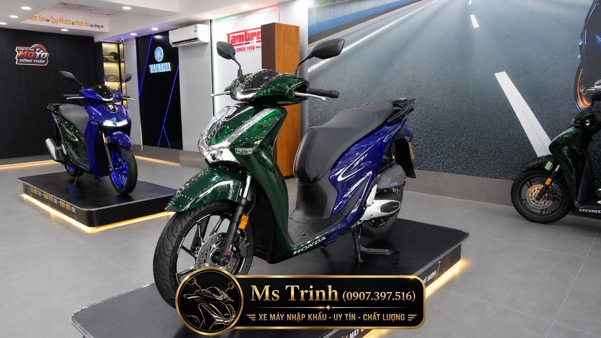 Honda SH150i Vetro Green - Sapphire tại An Giang: SH Ý Limited 200 xe