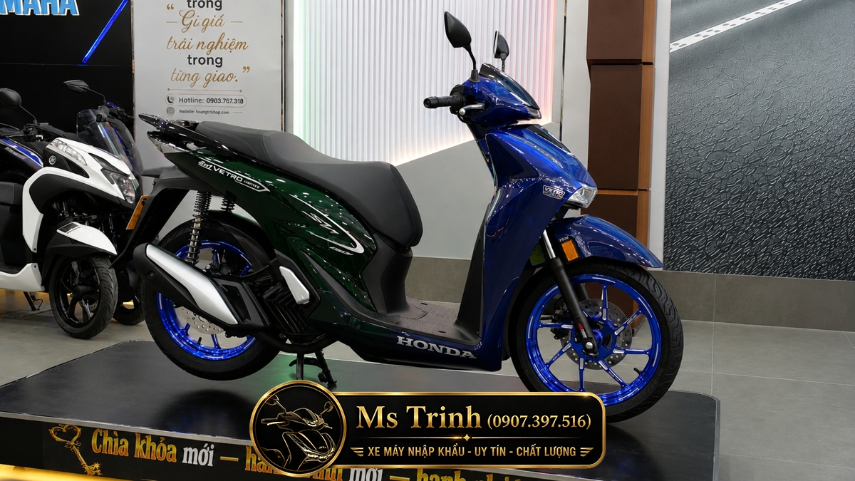 Honda SH150i Vetro Sapphire - Green tại An Giang: SH Ý 2 trong 1 giới hạn 200 xe