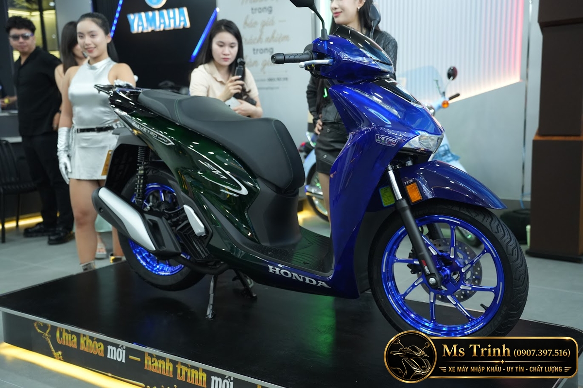 Honda SH150i Vetro Sapphire - Green tại An Giang: SH Ý 2 trong 1 giới hạn 200 xe