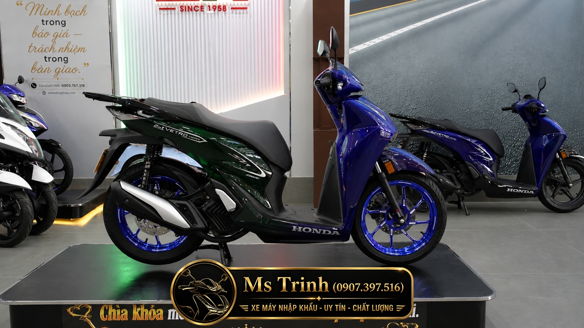 Honda SH150i Vetro Sapphire - Green tại An Giang: SH Ý 2 trong 1 giới hạn 200 xe