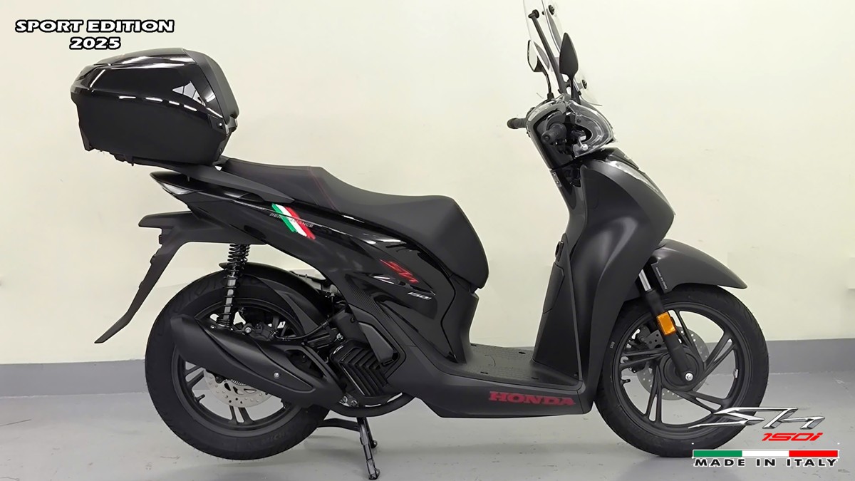 Honda SH150i 2025 Italy Sport Edition Màu Đen, Nhập Chính Hãng, Giá Rẻ tại An Giang
