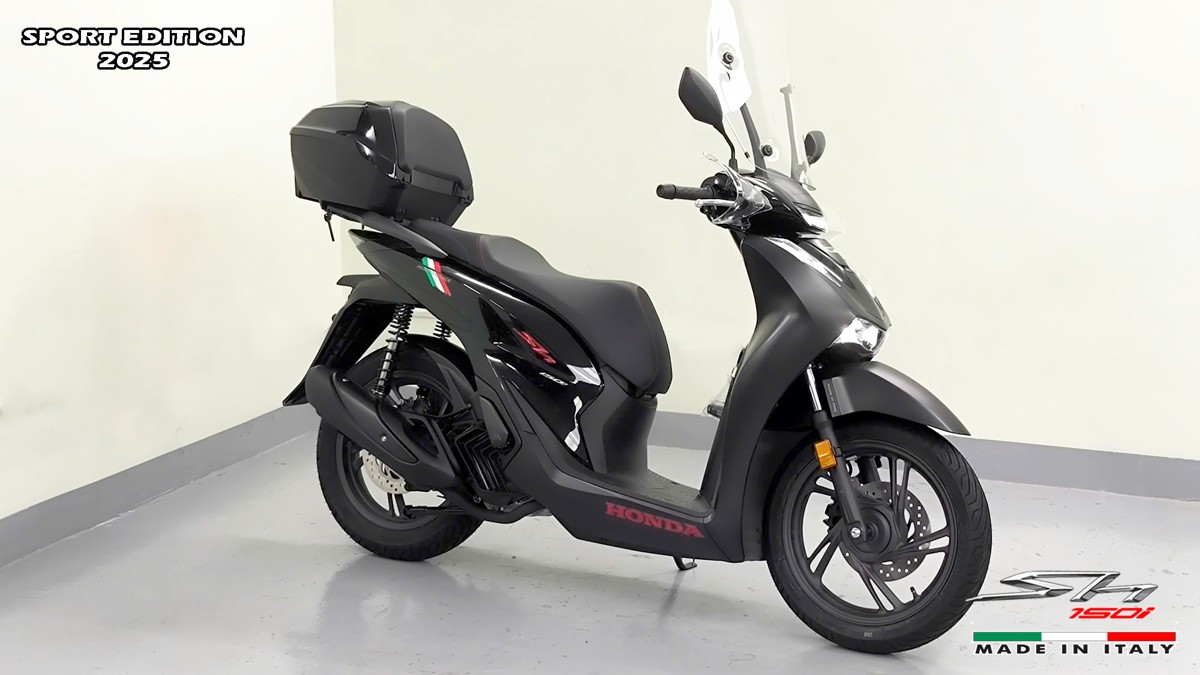 Honda SH150i 2025 Italy Sport Edition Màu Đen, Nhập Chính Hãng, Giá Rẻ tại An Giang