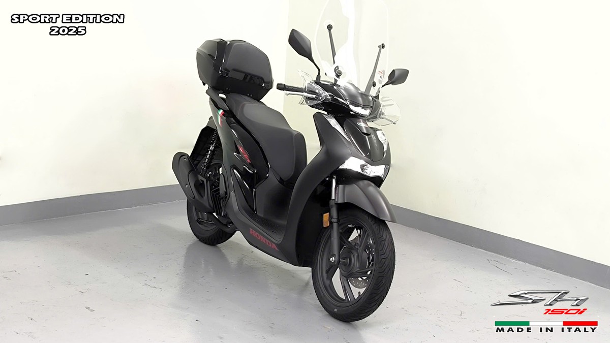Honda SH150i 2025 Italy Sport Edition Màu Đen, Nhập Chính Hãng, Giá Rẻ tại An Giang