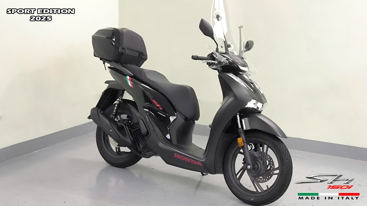Honda SH150i 2025 Italy Sport Edition Màu Đen, Nhập Chính Hãng, Giá Rẻ tại An Giang