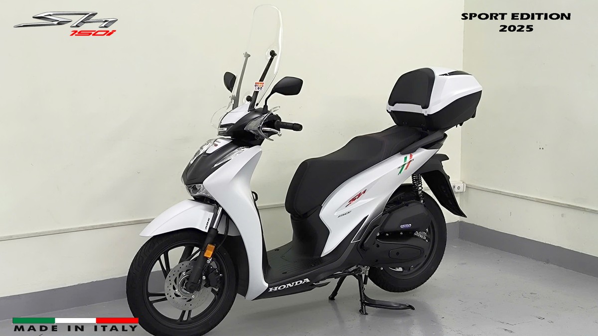 Honda SH150i Sport Edition 2025 Trắng, Made In Italy, Nhập Chính Hãng tại An Giang