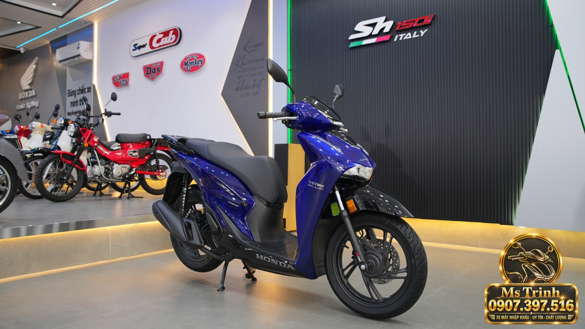 Honda SH150 Vetro Blue 2027 tại An Giang - Xanh Sapphire trong suốt, nhập Ý sang trọng