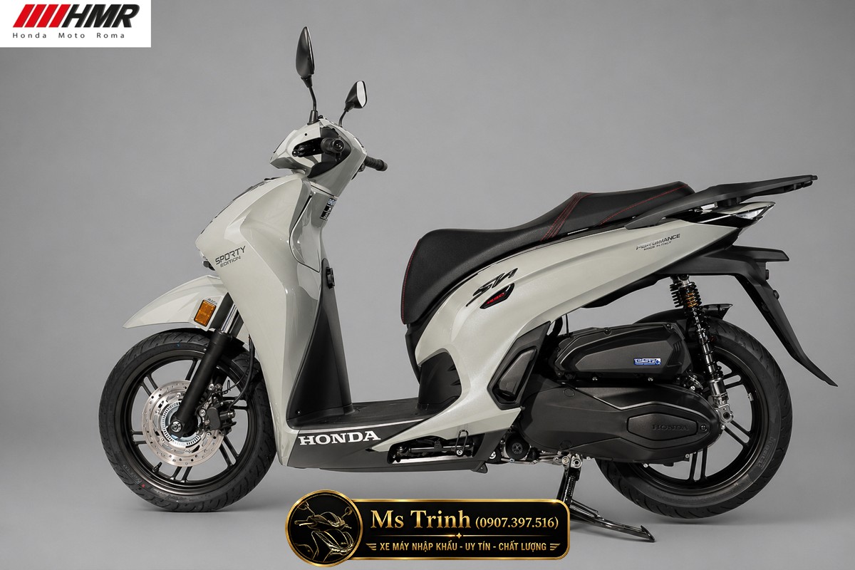 Honda SH350i nhập Ý 2026 tại An Giang - SH350i Sporty Trắng Nhám, Xám Bóng Đẳng Cấp Chuẩn Ý