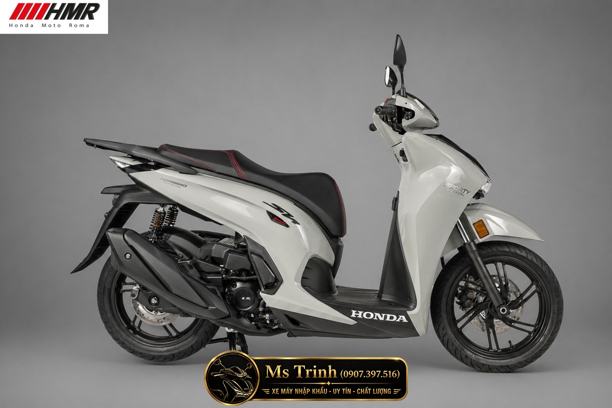 Honda SH350i nhập Ý 2026 tại An Giang - SH350i Sporty Trắng Nhám, Xám Bóng Đẳng Cấp Chuẩn Ý