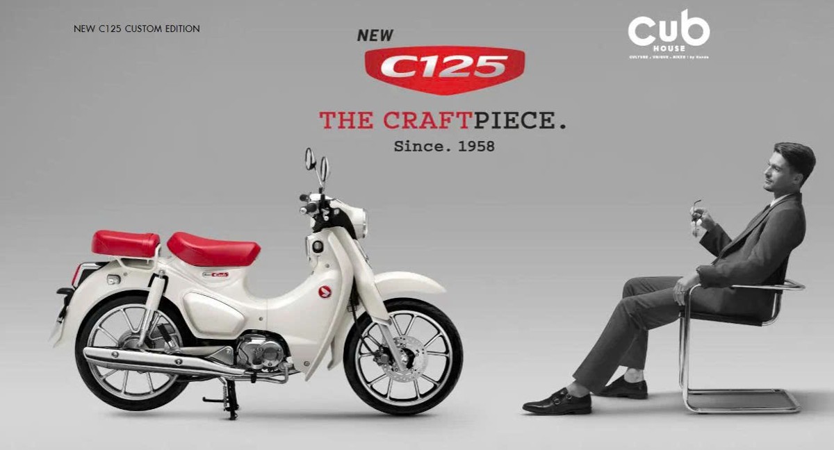 Honda Super Cub 125 Custom Edition Thái Lan 2025 màu trắng tại An Giang