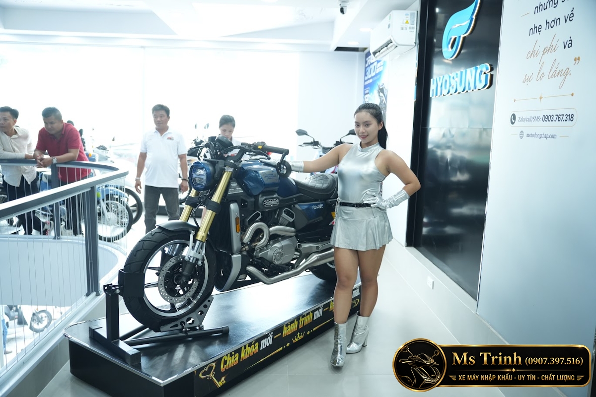 Hyosung GV350X tại An Giang - Cruiser 350cc Phong Cách Mỹ Cơ Bắp, Cá Tính