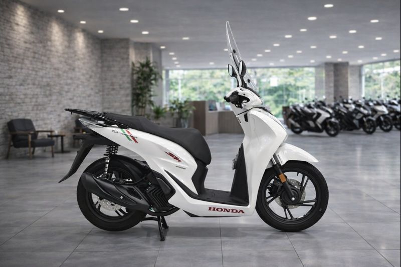 Honda SH150 trắng pha lê nhập Ý 2026 tại An Giang - Sport Edition chính ngạch, chuẩn chất Ý