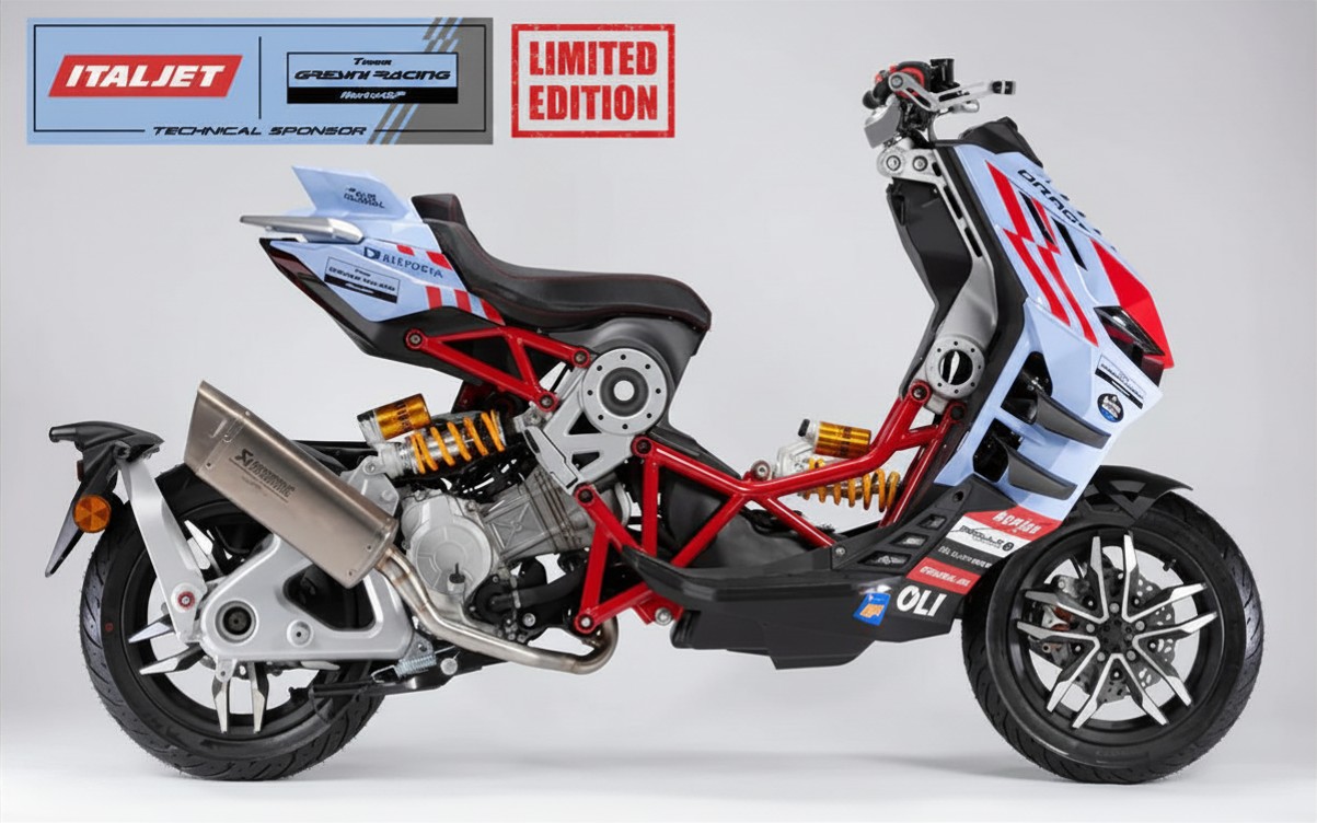 Italjet Dragster 300 Gresini Racing Tại An Giang - Chiếc Scooter Ý Khiến Dân Chơi Xe Phải Ngoái Nhìn