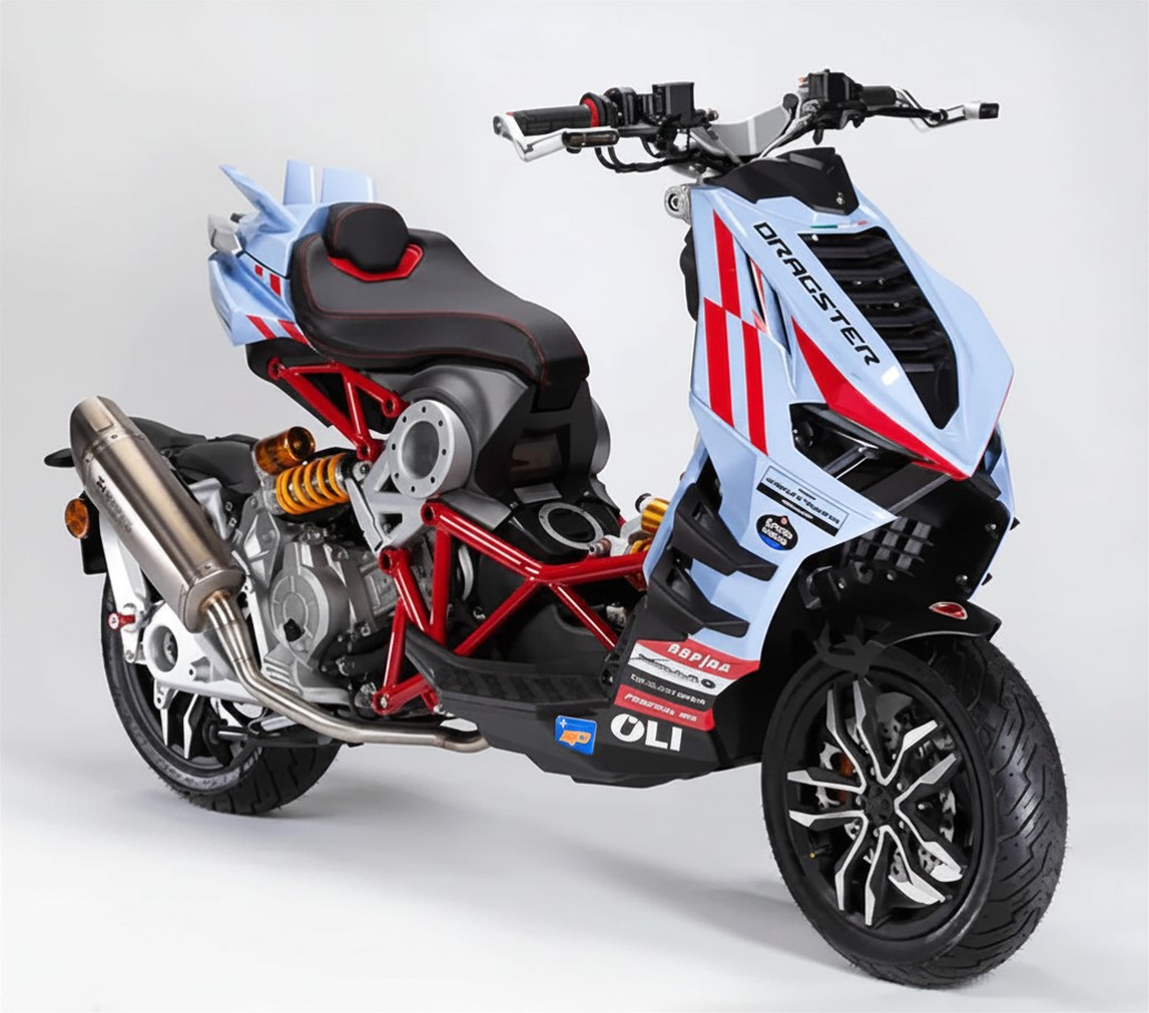 Italjet Dragster 300 Gresini Racing Tại An Giang - Chiếc Scooter Ý Khiến Dân Chơi Xe Phải Ngoái Nhìn