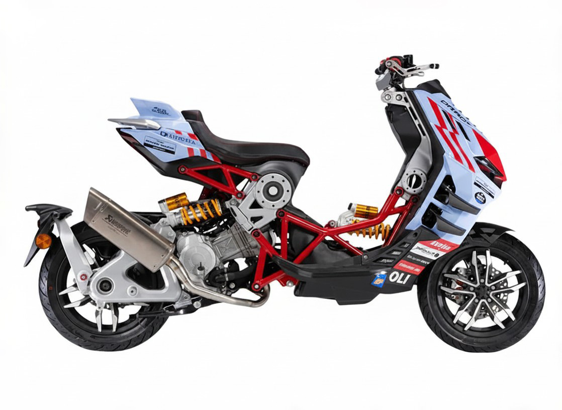 Italjet Dragster 300 Gresini Racing Tại An Giang - Chiếc Scooter Ý Khiến Dân Chơi Xe Phải Ngoái Nhìn