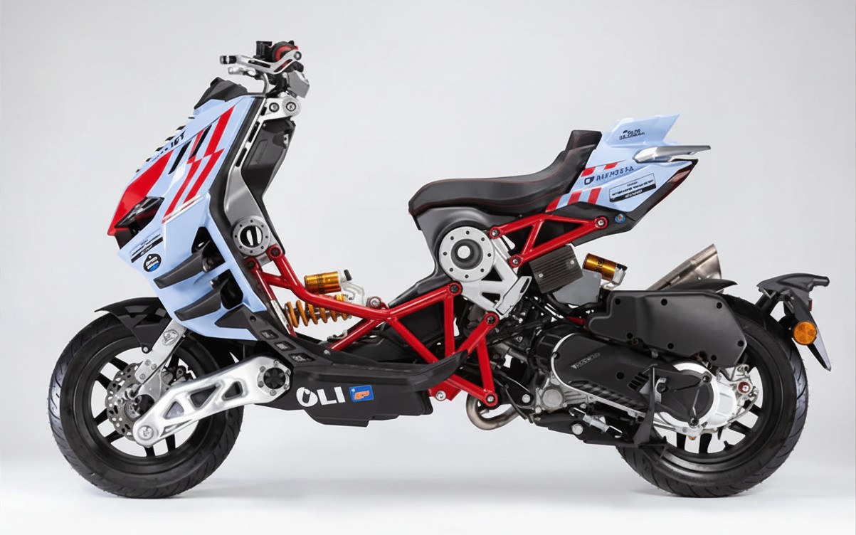 Italjet Dragster 300 Gresini Racing Tại An Giang - Chiếc Scooter Ý Khiến Dân Chơi Xe Phải Ngoái Nhìn