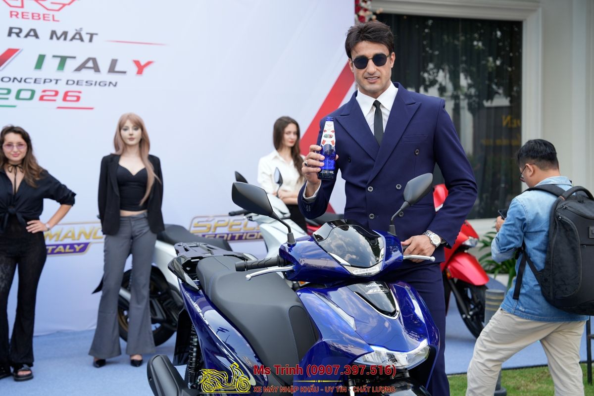 Honda SH150 Vetro Blue 2026 Limited Edition - Siêu phẩm SH Ý dàn áo xanh trong suốt cực hiếm tại An Giang