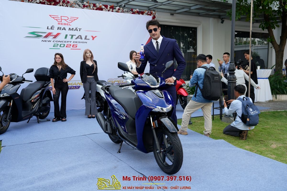 Honda SH150 Vetro Blue 2026 Limited Edition - Siêu phẩm SH Ý dàn áo xanh trong suốt cực hiếm tại An Giang
