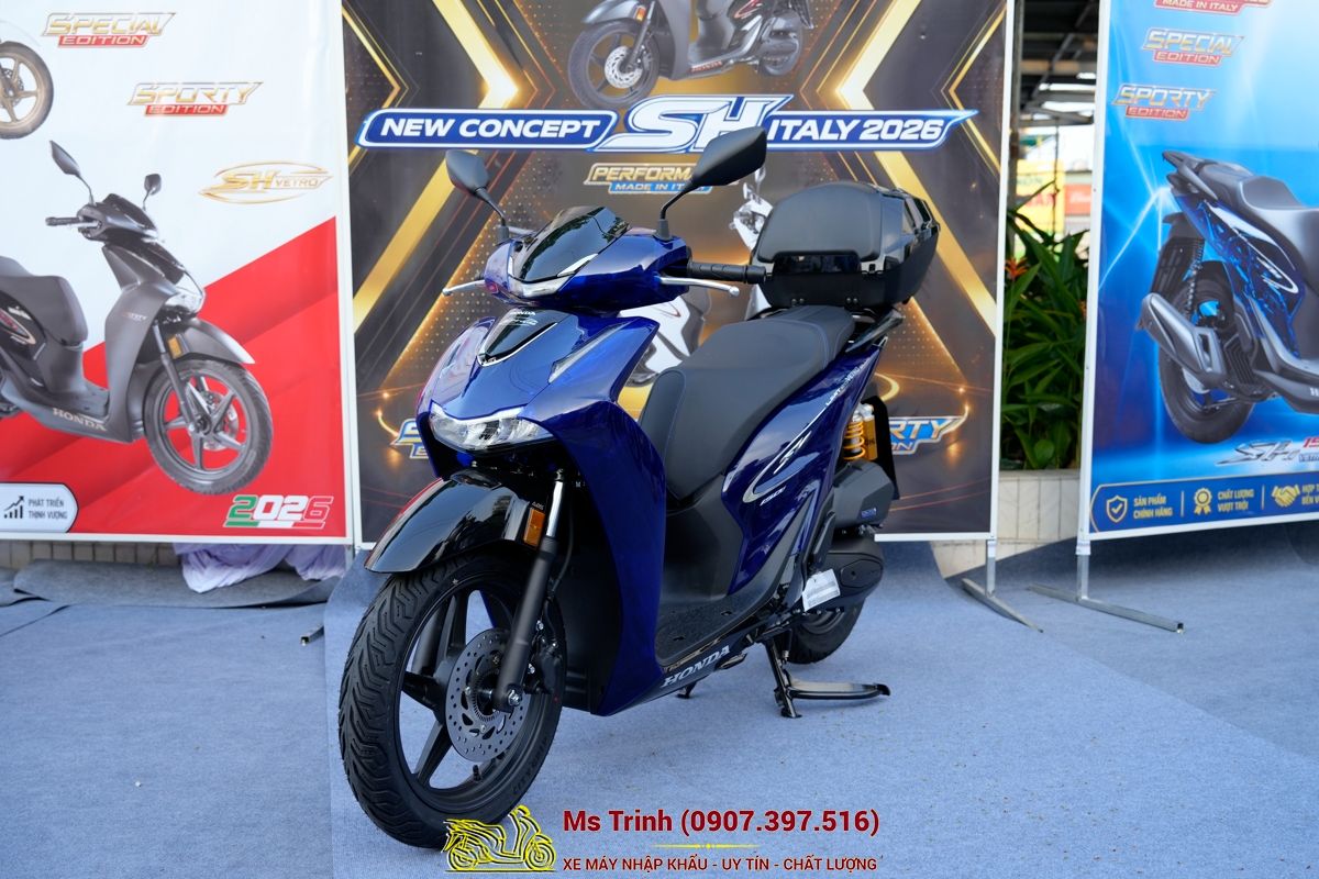 Honda SH150 Vetro Blue 2026 Limited Edition - Siêu phẩm SH Ý dàn áo xanh trong suốt cực hiếm tại An Giang